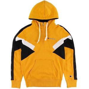 Champion Fashion Hoodie - Geel m. Zwart/Wit - Champion - 16-18 jaar (176-188) - Hoodie