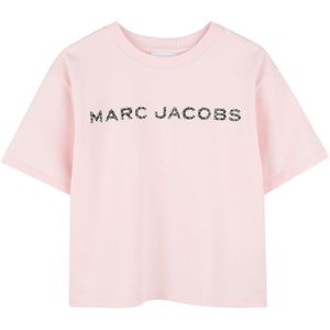 Little Marc Jacobs T-Shirt - Roze m. Zwart/Strass - Little Marc Jacobs - 12 jaar (152) - T-Shirt