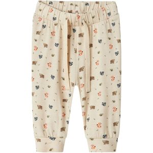 Name It Broek - NbmOforest - Peyote Melange m. Dieren - Name It - 56 - Broeken - Katoen