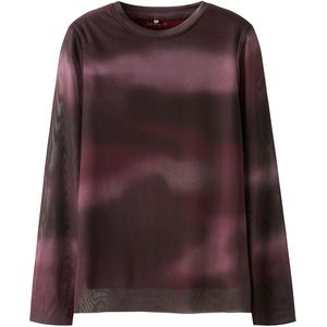 Name It Blouse - Mesh - NkfRopea - Burgundy - Name It - 7-8 jaar (122-128) - Shirts