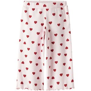 Name It Broek - Pointelle - NmfRusla - Mauve Morn m. Print - Name It - 2 jaar (92) - Broeken - Katoen