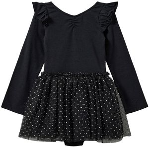 Sofie Schnoor Turnpak - Tule - Zwart m. Stippen - Sofie Schnoor - 4 jaar (104) - Sportkleding