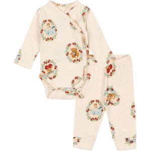 Konges Sløjd Set - Wikkelromper l/s/Leggings - Deer Dagboek - Konges Sløjd - 50/56 - Romper L/S