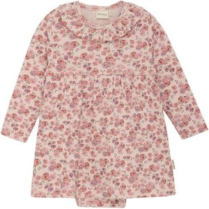 Minymo Body met Rok l/s - Rib - Peach Wip - Minymo - 56 - Romper L/S