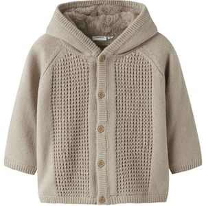 NAME IT - NBNOLLY - Gebreid Vest - Greige