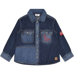 Hust and Claire Jeansshirt - Raaf - Dark Blue Denim - Hust and Claire - 2 jaar (92) - Overhemd