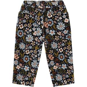 Hust and Claire Corduroy Broek - HCTammy - Light Blue m. Bloemen - Hust and Claire - 4 jaar (104) - Fluwelen Broek