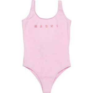 Marni Zwempak - Soft Roze m. Print - Marni - 10 jaar (140) - Badmode