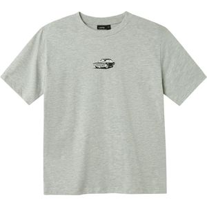 LMTD T-Shirt - NlmShostar - Lichtgrijs Gevlekt/Auto - LMTD - 13-14 jaar (158-164) - T-Shirts