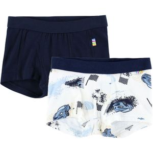 Joha Boxershorts - 2-pack - Viscose/Bamboe - Off White m. Print - Joha - 90 - Boxershorts