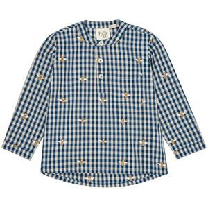 Flöss Overhemd - Oliviaans - Bee Blue cheque - Flöss - 1½ jaar (86) - Overhemd