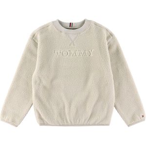 Tommy Hilfiger Fleece Trui - Polair Fleece - Golfzand/Beige - Tommy Hilfiger - 8 jaar (128) - Fleece Jas