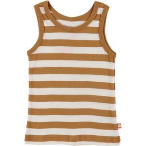 Katvig Onderhemd - Bruin/Wit Gestreept - Katvig - 1 jaar (80) - Onderhemd