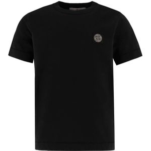 Stone Island T-Shirt - Zwart m. Logo - Stone Island - 6 jaar (116) - T-Shirts