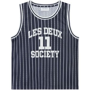 Les Deux Tanktop - Silas Mesh - Dark Navy/Light Ivory - Les Deux - 122/128 - Tanktop