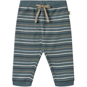 Wheat Broek - Leo - Blue Multi Stripe - Wheat - 74 - Broeken - Katoen