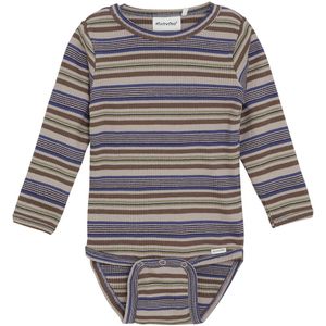 Minymo Romper l/s - Rib - Parijse Nacht - Minymo - 56 - Romper L/S