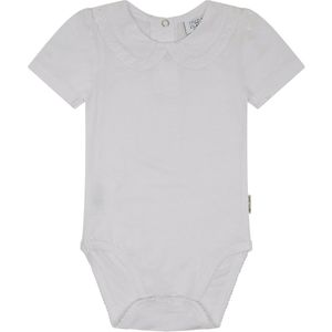 Hust and Claire Romper s/s - Bri - White m. Kraag - Hust and Claire - 68 - Romper S/S