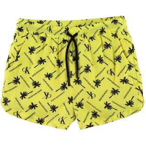 Calvin Klein Shorts - Palm - Geel m. Palmen - Calvin Klein - 8 jaar (128) - Shorts