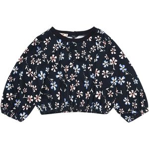 Marni Blouse - Navy m. Bloemen - Marni - 1 jaar (80) - Shirts