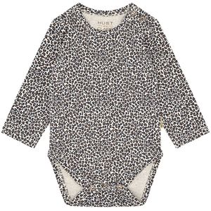 Hust and Claire Romper l/s - HCBri - Wheat Melange m. Luipaardpr - Hust and Claire - 56 - Romper L/S