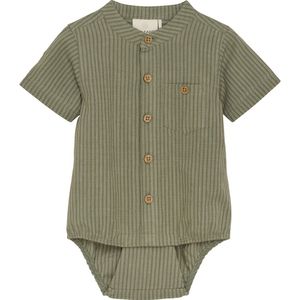 En Fant Romper m. T-Shirt s/s - Gestreept - Sea Spray m. Strepen - En Fant - 68 - Romper S/S