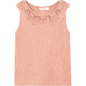 Name It Top - Rib - NmfHelianay - Apricot Blush m. Pointelle - Name It - 1 jaar (80) - Tanktop