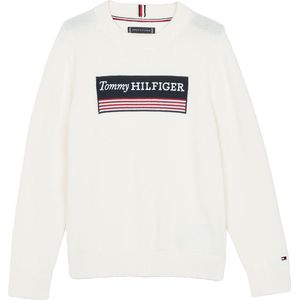 Tommy Hilfiger Blouse - Gebreid - Ivory Petal m. Vlag - Tommy Hilfiger - 8 jaar (128) - Shirts