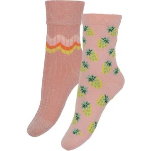 Molo Sokken - Nomi - 2-pack - Warm Coral - Molo - 23/26 - Sokken