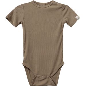 Sofie Schnoor Romper s/s - Rib - Dark Waar - Sofie Schnoor - 56 - Romper S/S
