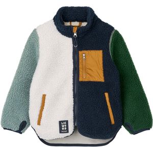 Liewood Fleece Jas - Nolan - Pepermunt Multi Mix - Liewood - 1 jaar (80) - Fleece Jassen