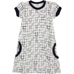 Joha Jurk - Bamboe - Wit m. Ruiten - Joha - 60 - Jurk