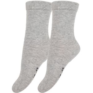 Fuzzies Sokken - 2-pack - Lichtgrijs - Fuzzies - 17/19 - Sokken