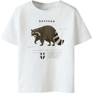 Name It T-Shirt - NmmKester - Bright White m. Print - Name It - 2 jaar (92) - T-Shirts