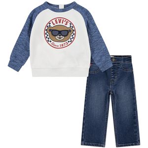 Levi's - LVB SNIT MOTO CREW - Shirt met Lange Mouwen en Broek - Big Dipper - Set van 2