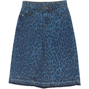 The New Rok - TnPrima - Mediun Blue Denim/Leo - The New - 5-6 jaar (110-116) - Rok