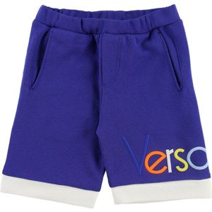 Young Versace Shorts - Zweet - Blauw m. Tekst - Versace - 10 jaar (140) - Shorts