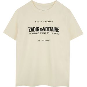 Zadig & Voltaire T-Shirt - Offwhite m. Print - Zadig & Voltaire - 12 jaar (152) - T-Shirt