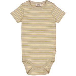 Wheat Romper s/s - Sunny Stripe - Wheat - 68 - Romper S/S