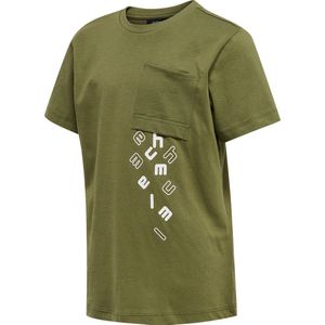 Hummel T-Shirt - hmlMarcel - Capulet Olive - Hummel - 4 jaar (104) - T-Shirts