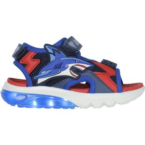 Geox Knipperende sandalen - Ciberdron - Navy/Rood - Geox - 28 - Lichtgevende Schoenen