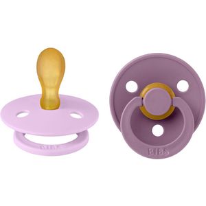 BIBS Colour Spenen - 2-pack - Maat 2 - Symmetrisch - Violet Sky/ - BIBS - OneSize - Speen