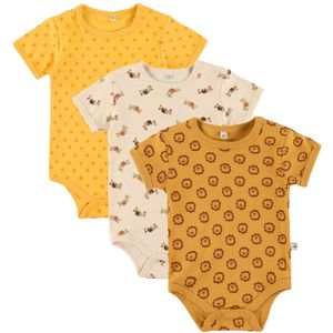 Pippi Romper s/s - 1 st. - Assorti - Unisex m. Patroon - Pippi Baby - 50 - Romper S/S