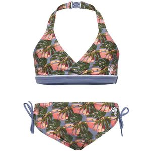 Hummel Bikini - UV50+ - HMLCalico - Blauw m. Print - Hummel - 2 jaar (92) - Bikinis