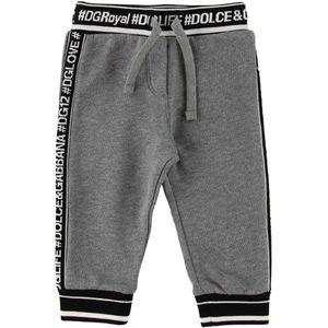 Dolce & Gabbana Joggingbroek - Grijs Gevlekt - Dolce & Gabbana - 6-9 mnd - Joggingbroek