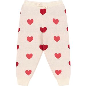 Konges Sløjd Broek - Gebreid - Lapis - Coeur Coloré Duo Roze - Konges Sløjd - 1 jaar (80) - Broeken - Katoen