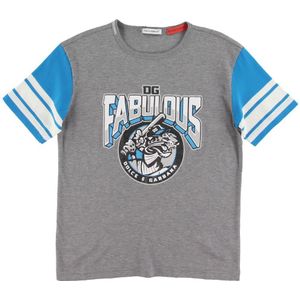 Dolce & Gabbana T-Shirt - Grijs m. Print - Dolce & Gabbana - 4 jaar (104) - T-Shirts