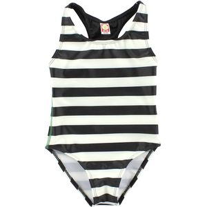 Katvig Classics Zwempak - UV60 - Zwart/Wit Gestreept - Katvig - 80/86 - Badmode