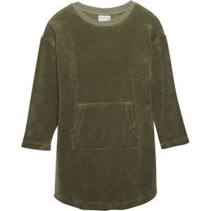 Minymo Jurk - Badstof - Deep Lichen Green - Minymo - 10 jaar (140) - Jurk