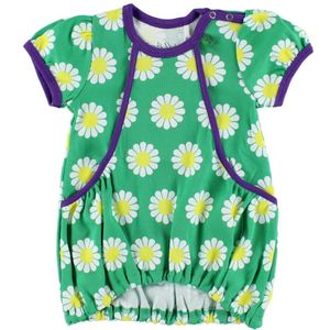 Freds World Jurk - Groen/Paars m. Madeliefjes - Freds World - 62 - Jurk